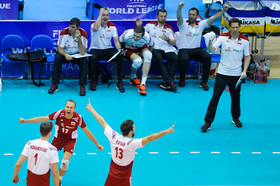 دیدار والیبال تیم‌های ملی ایران و لهستان